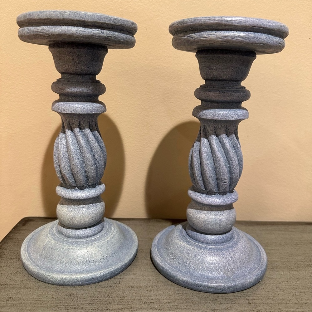 Home Interiors - Pair of ~8 Inch Candle Holders